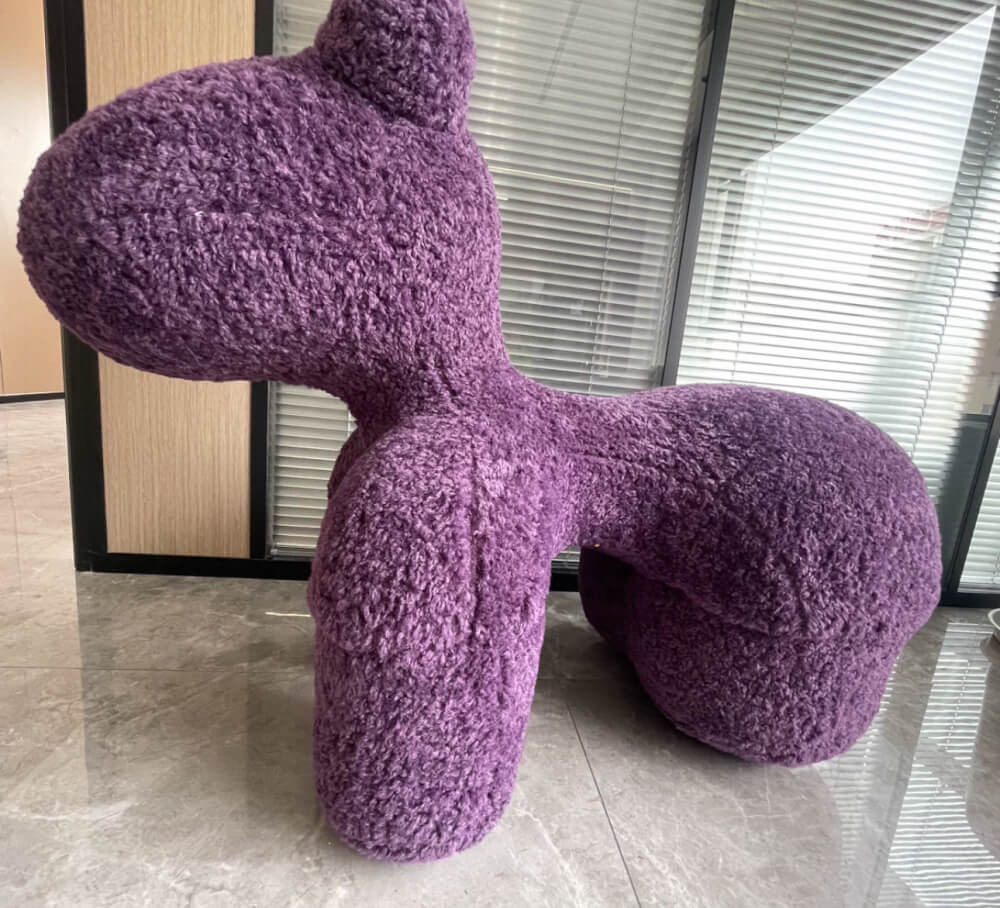 สตูล MY DOLLS HOUSE PONY FURRY 70 ซม. สีม่วง_3